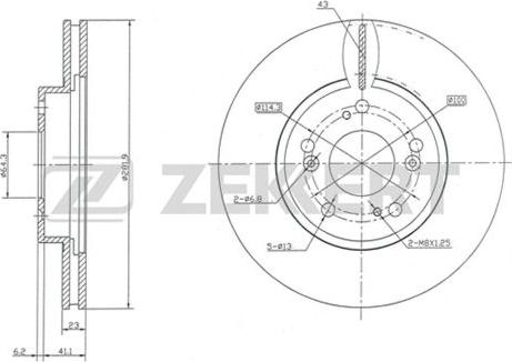 Zekkert BS-5366 - Discofreno autozon.pro