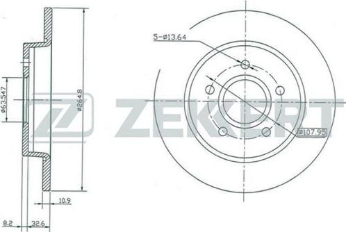 Zekkert BS-5314 - Discofreno autozon.pro