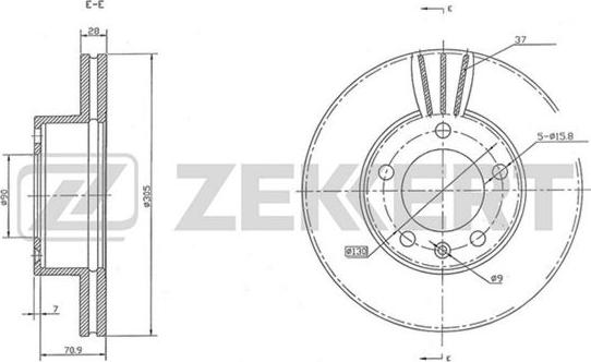 Zekkert BS-5311 - Discofreno autozon.pro