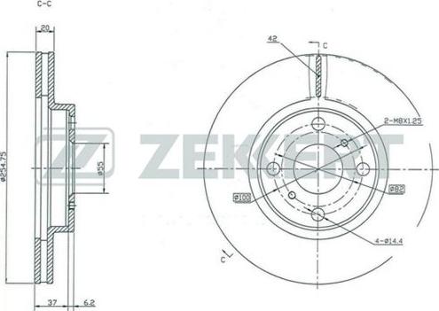 Zekkert BS-5318 - Discofreno autozon.pro