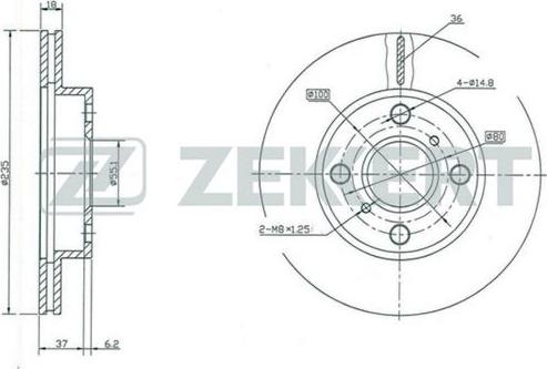 Zekkert BS-5317 - Discofreno autozon.pro