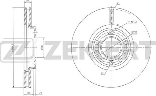 Zekkert BS-5383 - Discofreno autozon.pro