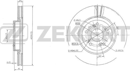 Zekkert BS-5387 - Discofreno autozon.pro