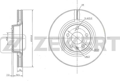 Zekkert BS-5334 - Discofreno autozon.pro