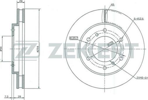 Zekkert BS-5321 - Discofreno autozon.pro