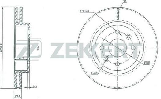 Zekkert BS-5374 - Discofreno autozon.pro