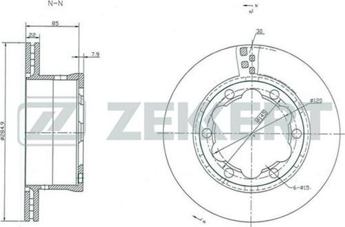 Zekkert BS-5290 - Discofreno autozon.pro