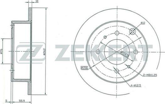 Zekkert BS-5297 - Discofreno autozon.pro