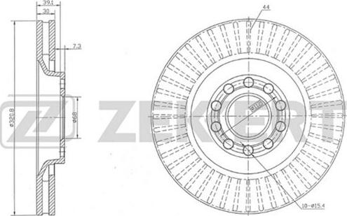 Zekkert BS-5245 - Discofreno autozon.pro