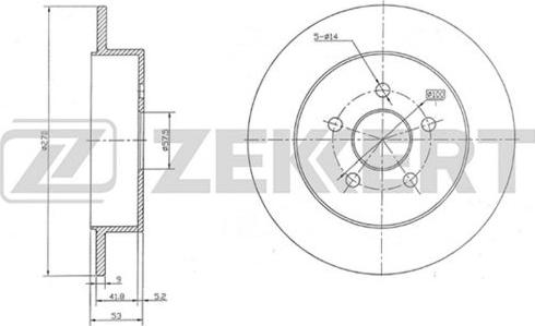 Zekkert BS-5240 - Discofreno autozon.pro