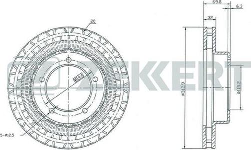 Zekkert BS-5243 - Discofreno autozon.pro