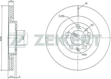 Zekkert BS-5251 - Discofreno autozon.pro