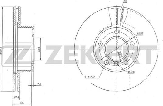 Zekkert BS-5258 - Discofreno autozon.pro