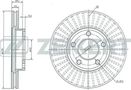 Zekkert BS-5252 - Discofreno autozon.pro