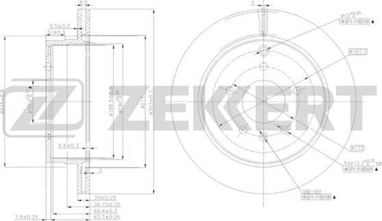 Zekkert BS-5269 - Discofreno autozon.pro