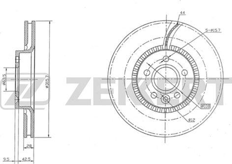 Zekkert BS-5263 - Discofreno autozon.pro