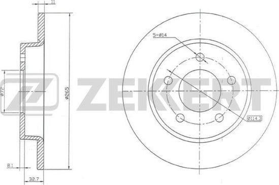 Zekkert BS-5267 - Discofreno autozon.pro