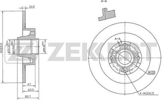 Zekkert BS-5213 - Discofreno autozon.pro