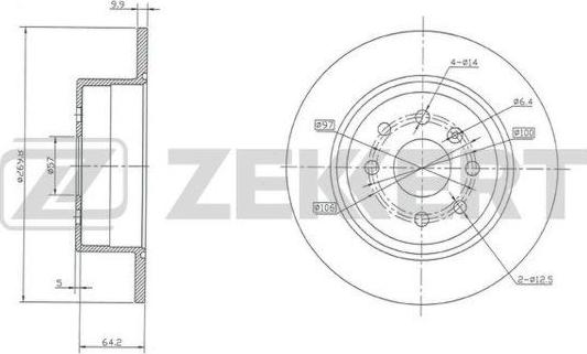 Zekkert BS-5217 - Discofreno autozon.pro