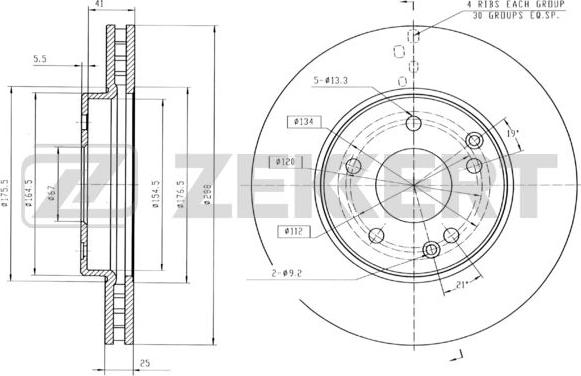 Zekkert BS-5289B - Discofreno autozon.pro