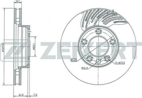 Zekkert BS-5285 - Discofreno autozon.pro