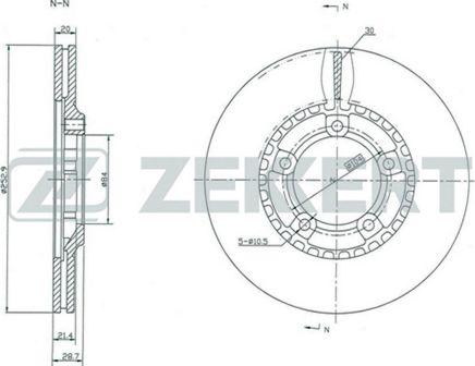 Zekkert BS-5282 - Discofreno autozon.pro