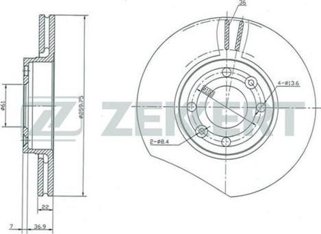 Zekkert BS-5231 - Discofreno autozon.pro