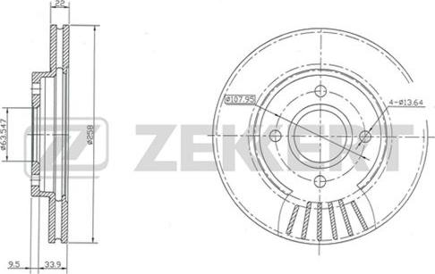 Zekkert BS-5222 - Discofreno autozon.pro