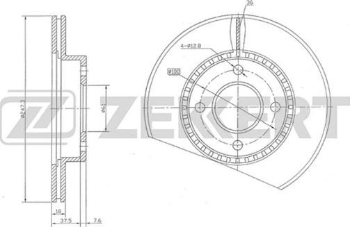 Zekkert BS-5227 - Discofreno autozon.pro