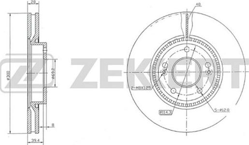 Zekkert BS-5274 - Discofreno autozon.pro