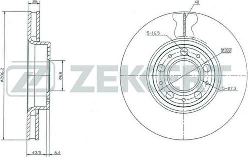 Zekkert BS-5270 - Discofreno autozon.pro