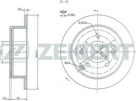 Zekkert BS-5273 - Discofreno autozon.pro