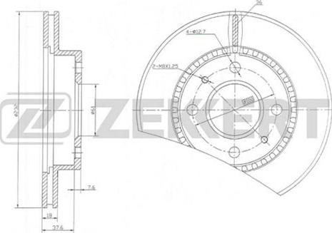 Zekkert BS-5799 - Discofreno autozon.pro