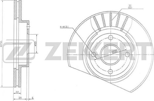 Zekkert BS-5749 - Discofreno autozon.pro