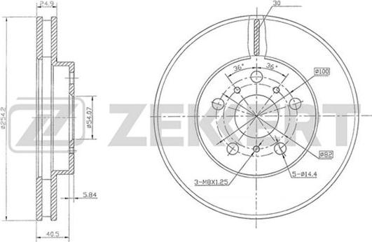 Zekkert BS-5751 - Discofreno autozon.pro