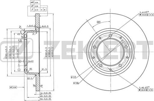 Zekkert BS-5713 - Discofreno autozon.pro