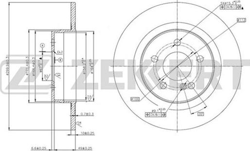 Zekkert BS-5785 - Discofreno autozon.pro