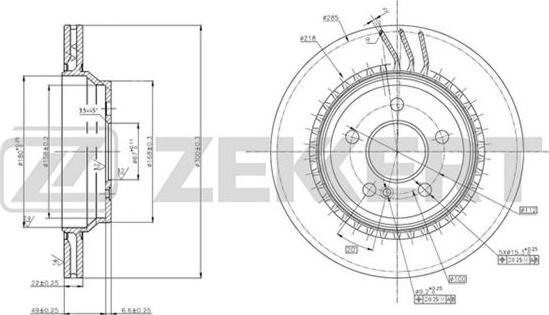 Zekkert BS-5786 - Discofreno autozon.pro