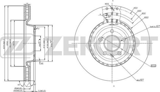 Zekkert BS-5781 - Discofreno autozon.pro