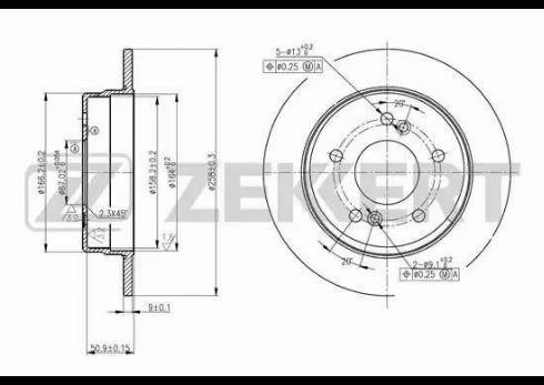 Zekkert BS-5788 - Discofreno autozon.pro