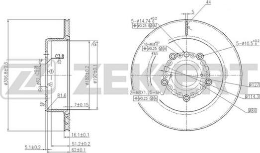 Zekkert BS-5738 - Discofreno autozon.pro