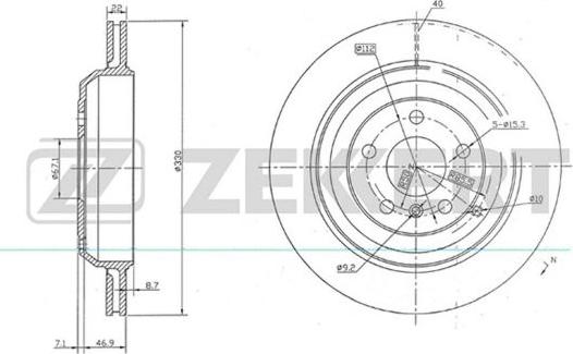 Zekkert BS-5770 - Discofreno autozon.pro