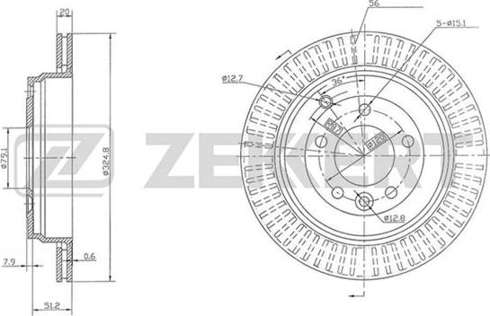 Zekkert BS-5778 - Discofreno autozon.pro