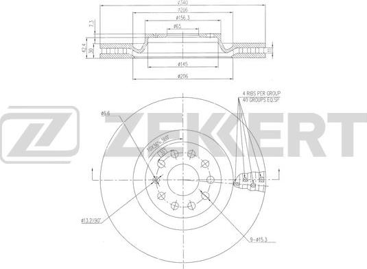 Zekkert BS-6469 - Discofreno autozon.pro