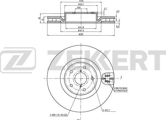 Zekkert BS-6420 - Discofreno autozon.pro