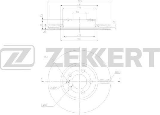 Zekkert BS-6428 - Discofreno autozon.pro