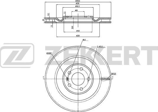 Zekkert BS-6476 - Discofreno autozon.pro