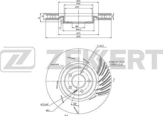 Zekkert BS-6507 - Discofreno autozon.pro