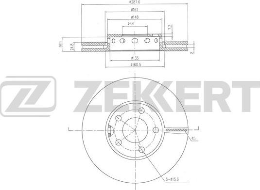 Zekkert BS-6520 - Discofreno autozon.pro