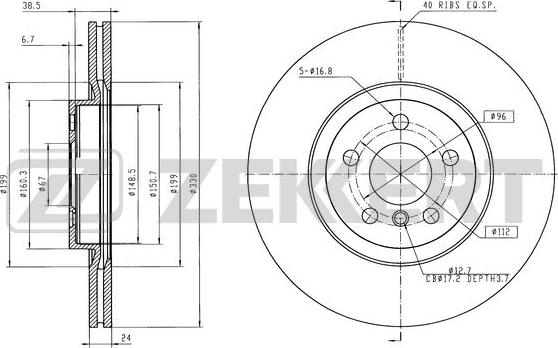 Zekkert BS-6605 - Discofreno autozon.pro